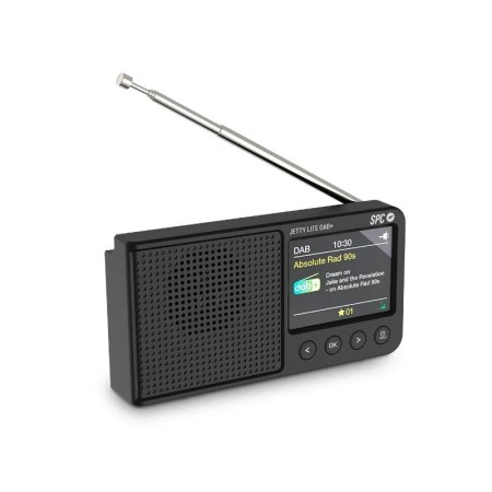 Radio Portátil SPC Jetty Lite Dab+/ con Batería/ Negra