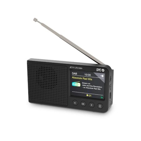 Radio Portátil SPC Jetty Lite Dab+/ con Batería/ Negra