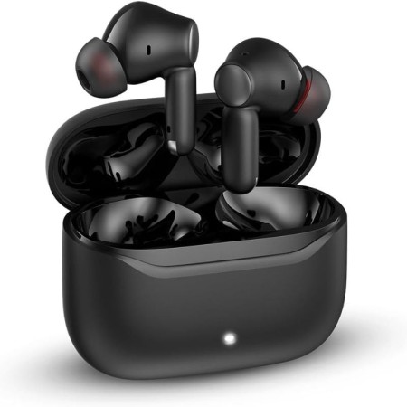 Auriculares Bluetooth SPC Ether 3 Pro con estuche de carga/ Autonomía 8h/ Negro