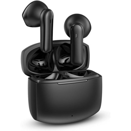 Auriculares Bluetooth SPC Ether 3 Buds con estuche de carga/ Autonomía 8h/ Negros
