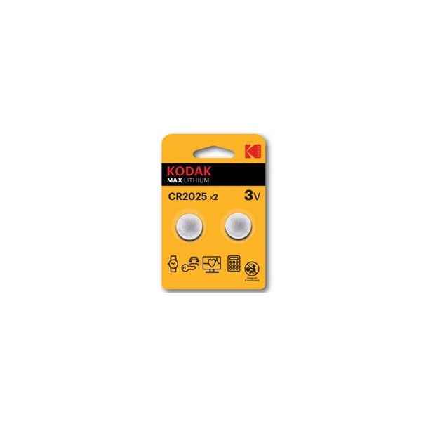 Blister pilas kodak boton litio max cr 2025 -  pack blister 2 pilas