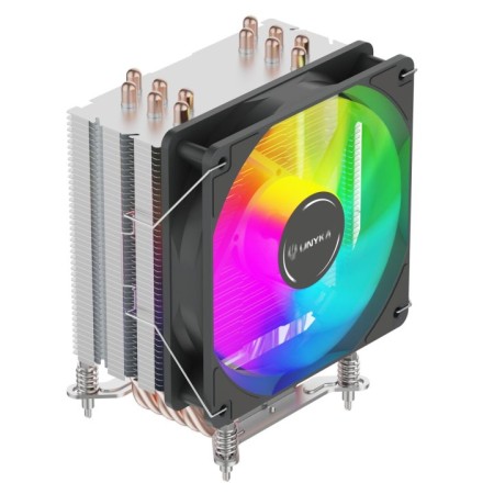Ventilador disipador cpu unyka unycool h60 argb 120mm