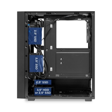 Caja ordenador gaming unykach revelat mesh compact edition atx argb cristal templado negra