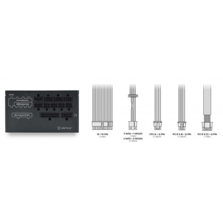 Fuente alimentacion unyka atilius gaming atx 850w