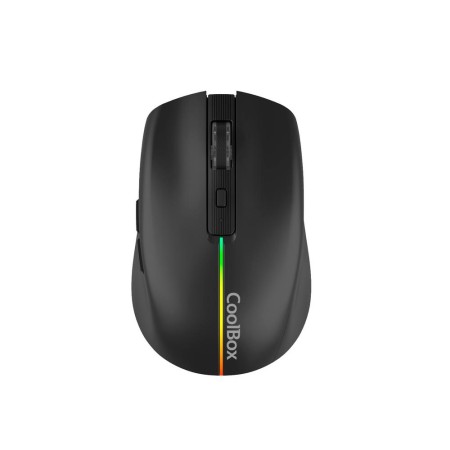 Coolbox Gaming Ratón W01 1600DPI Inalámbrico Negr