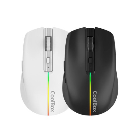 Coolbox Gaming Ratón W01 1600DPI Inalámbrico Negr