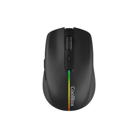 Coolbox Gaming Ratón W01 1600DPI Inalámbrico Negr
