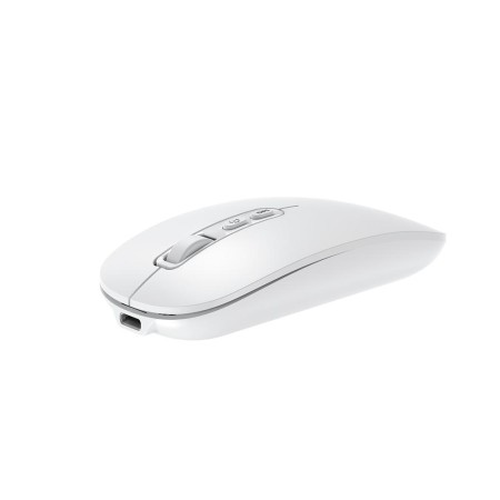 Coolbox Ratón W02-IA Inalámbrico RF+BT Blanco