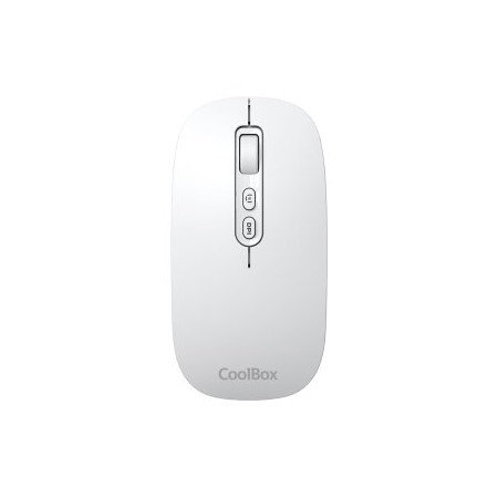 Coolbox Ratón W02-IA Inalámbrico RF+BT Blanco
