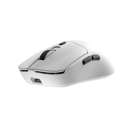 Mouse raton coolbox w03 ultraligero blanco 10000 dpi gaming inalambrico rf+bt