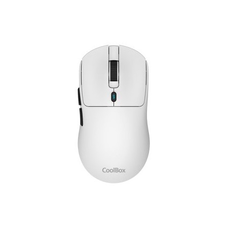 Mouse raton coolbox w03 ultraligero blanco 10000 dpi gaming inalambrico rf+bt