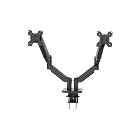 Soporte 2 monitores coolbox hasta 32 pulgadas abrazadera articulado