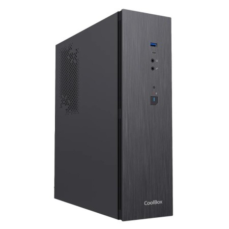 Caja ordenador coolbox t370 - 1 matx negro con fuente tfx