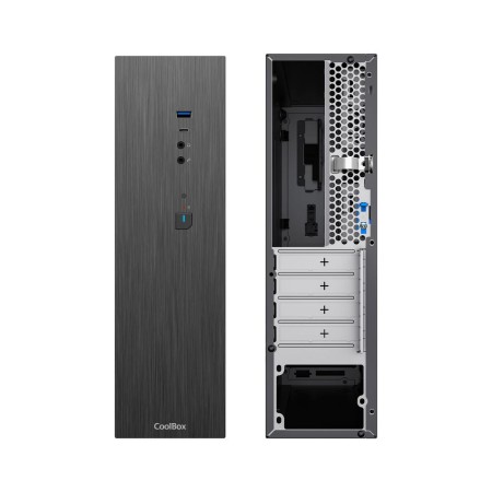 Caja ordenador coolbox t370 - bz matx negro con fuente tfx bronze