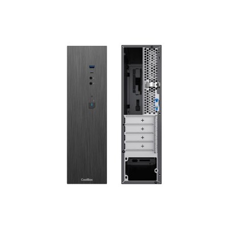 Caja ordenador coolbox t370 - bz matx negro con fuente tfx bronze
