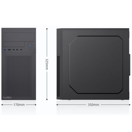 Caja ordenador coolbox m680 matx negra 500w
