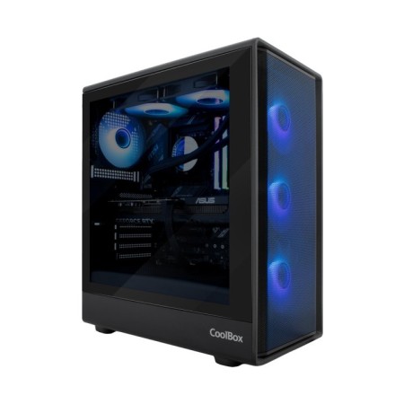 Caja ordenador gaming coolbox ga700 darkside atx cristal templado negra