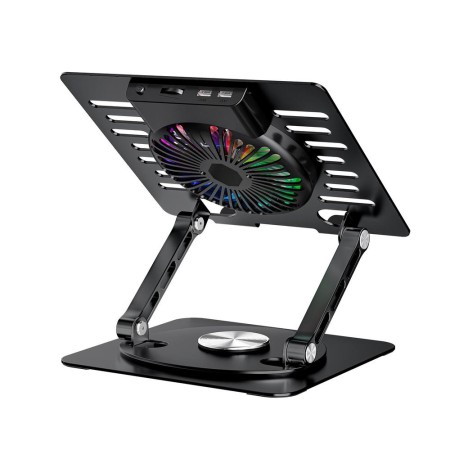 Soporte - base refrigeracion para portatil coolbox coolair 1vrgb ajustable haste 17 pulgadas negro
