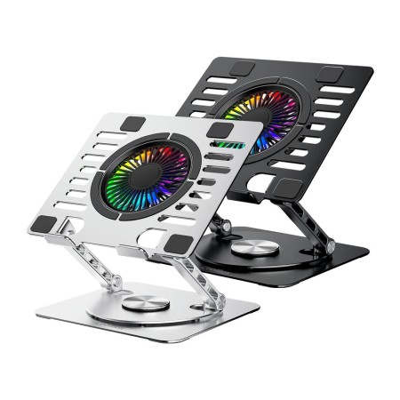 Soporte - base refrigeracion para portatil coolbox coolair 1vrgb ajustable haste 17 pulgadas negro