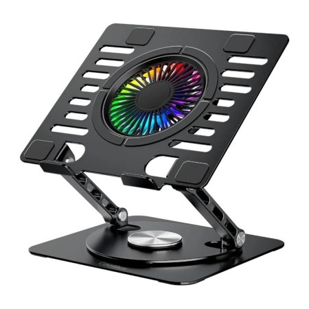 Soporte - base refrigeracion para portatil coolbox coolair 1vrgb ajustable haste 17 pulgadas negro