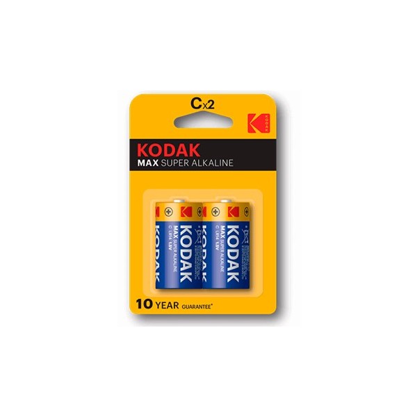 Blister pilas kodak alcalina max c lr14 1.5v -   blister 2 pilas