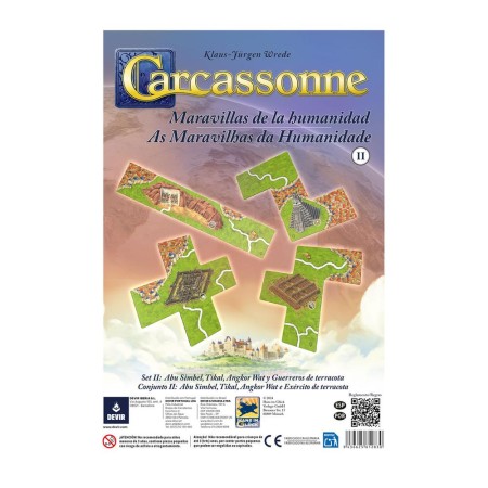 Expansión carcassonne: maravillas de la humanidad 2
