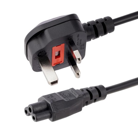 Cable bs1363 a c5 startech 1m -  macho - hembra -  negro