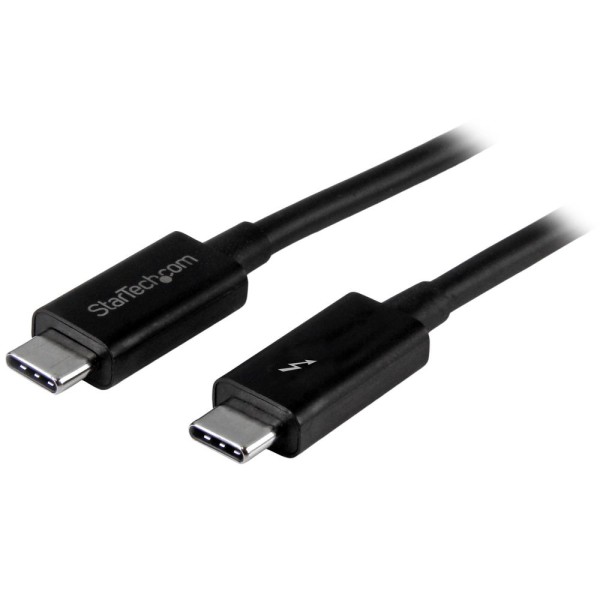 Cable usb tipo c startech 1m -  macho - macho -  negro