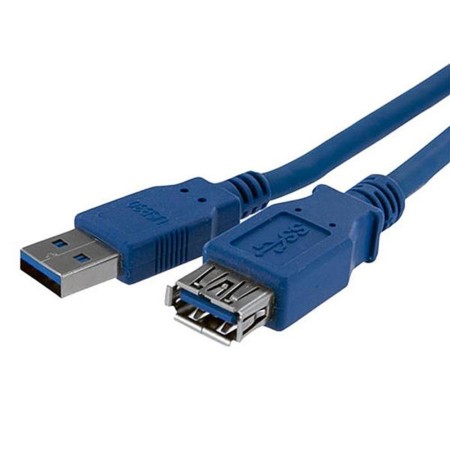 Cable usb tipo a startech 1m -  macho - hembra -  azul