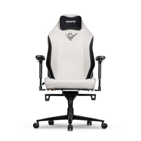 Silla gaming phoenix monarch remaster tela gris y negro talla r