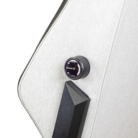 Silla gaming phoenix monarch remaster tela gris y negro talla r
