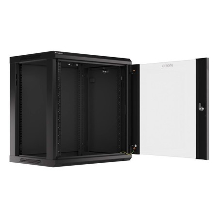 Armario rack phoenix 12u 600x450x640 auto - ensamblado 19″ hasta 60 kg negro
