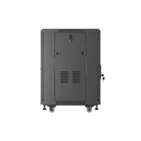 Armario rack phoenix 15u 600x600 de pie servidor 19″ hasta 1000 kg negro