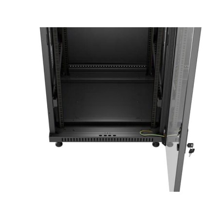 Armario rack phoenix 15u 600x600 de pie servidor 19″ hasta 1000 kg negro