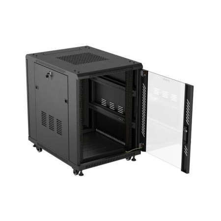 Armario rack phoenix 15u 600x800 servidor 19″ alta densidad negro