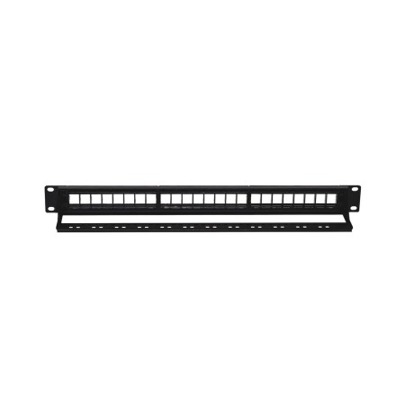 Phoenix patch panel vacio para rack de 24 puertos categoria 6 1u