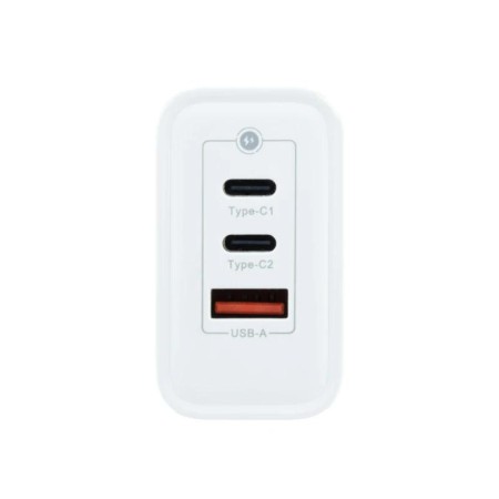 Coolbox Cargador Pared GAN 65W USB-C/USB-C/USB-A