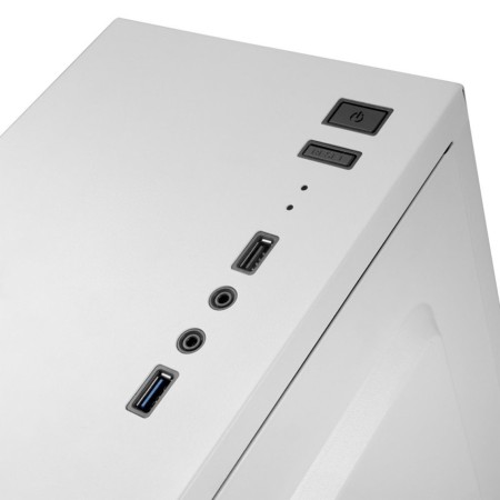 Caja ordenador mars gaming mc100w blanco atx 1 x usb 3.0 1 x usb 2.0 1 x 90mm frgb