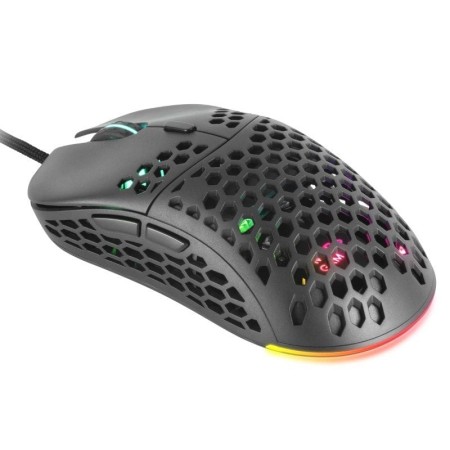 Mars Gaming Raton Gaming ligero RGB negro
