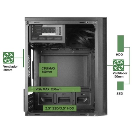 TACENS ANIMA MICRO-ATX AC5500 500W BLACK