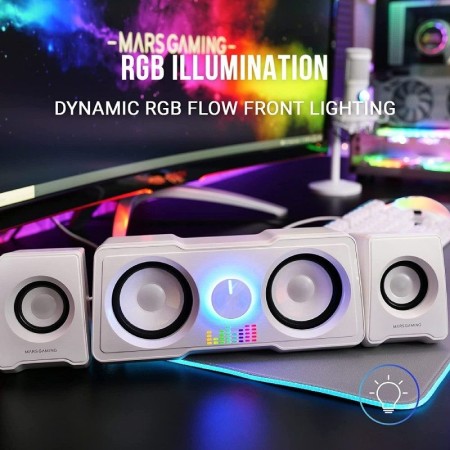 MARS GAMING Altavoces MS22 2.2 35W White