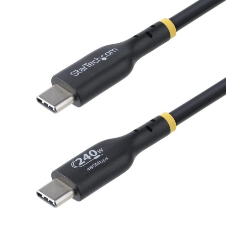 Cable usb tipo c startech 2m -  macho - macho -  negro