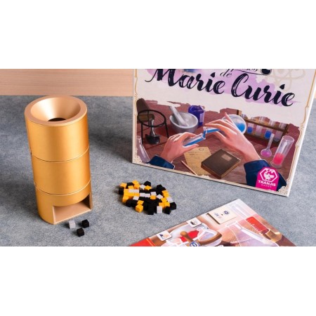 Juego de mesa tras los pasos de marie curie