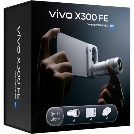Smartphone Vivo X300 FE 12GB/ 512GB/ 6.31″/ 5G/ Negro/ Incluye Extensor Teleobjetivo