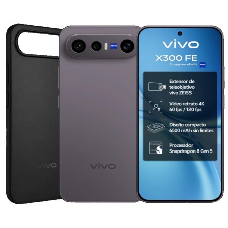 Smartphone Vivo X300 FE 12GB/ 512GB/ 6.31″/ 5G/ Negro/ Incluye Extensor Teleobjetivo