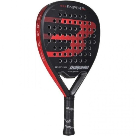 Pala de Pádel Bullpadel Sniper 2.0 Power 2026/ Negra y Roja