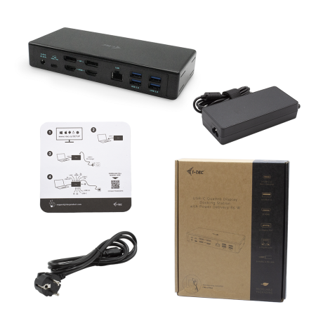 Docking station i - tec usb - c quattro con power delivery 85w
