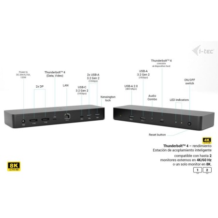 Docking station i - tec 11 en 1 + cargador 90w
