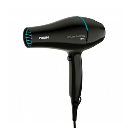 Secador de pelo philips drycare advanced pro negro - 2100w - ionizador - frio - boquilla 9mm - cable 1.8m - 6 posiciones
