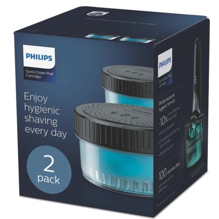 Cartucho de dosis de limpieza rápida Philips CC12/50/ para Afeitadoras Philips/ 2 Unidades